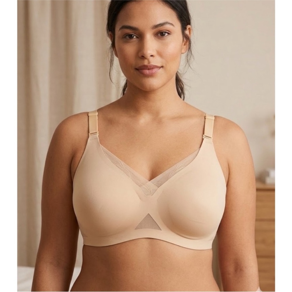 Honeylove CrossOver Wireless Bra Size 2X 42 C/D NWOT